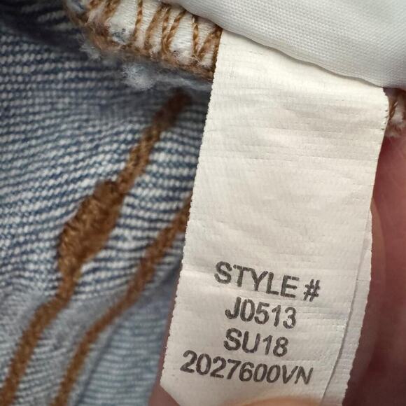 Madewell Jeans Womens 23 Blue 9 Inch High Rise Skinny Distressed J0513 SU18 - Picture 13 of 15